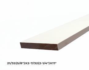 Moldura Rodapie Plana(Base) De Pino Pintado Blanco 21/32(5/8\