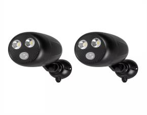 Paq. 2 Reflectores Led C/Sensor De Movimiento  120° 4000K, Usa Bateria D(Lr20), No Incluidas,...