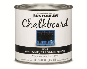 Lata De 1/4 Pintura  Negra Mate Para Pizarra,Madera, Metal, Concreto,Vidrio, Otros, Rust-Oleum