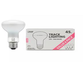 Paq 6 Reflectores  R20, 45W, 120V, 2000Horas Vida, Iluminacion D/Alta Calidad, Feit Electric.