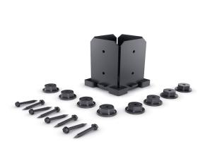 Kit Base Cuadrada P/Postes D/Madera 4\