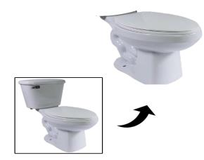 Taza Danubio-Cadet3 Elderly Elongada 4.8Lts S/L 17\