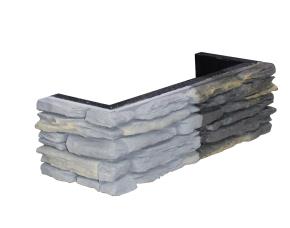 Cja 0.90 Ml(6 Esquineros)Piedra  Artificial Decorativa California  Gris P/Interior Y Ext. 0.90...