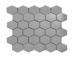 Pliego De Ceram.hexag.gde 27X28Cm (6Mm) Gris Claro Mate ( Idl1971B )