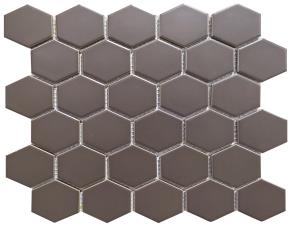 Unidad Pliego De Ceram.hexag.gde 27X28Cm (6Mm) Sombra Natural Mate