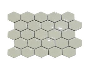 Unidad Pliego De Ceram.hexag.gde 27X28Cm (6Mm) Blco Cristal Gde Brillo