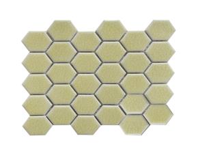 Unidad Pliego De Ceram.hexag.gde 27X28Cm (6Mm) Marfil Cristal Gde Brillo