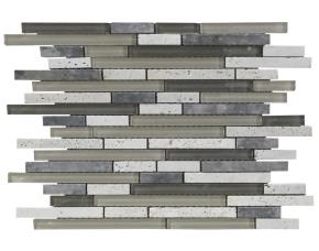 Pliego  De Mosaico Vidrio 30X30Cmx6Mm Beige