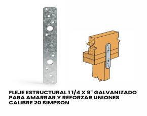 Fleje Estructural 1 1/4 X 9\