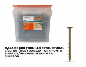 Caja De 600 Tornillo Estructural 7/32\