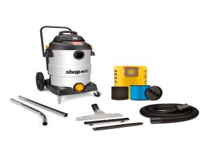 Aspiradora Ac. Inox/Polietileno Heavy Duty 16Gal 6.5Hp Svx2 Ind.humedo Seco C/Rodos Shop Vac