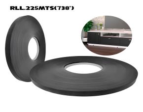 Rollo 225Mts(738) Tapacanto Negro 1X22Mm