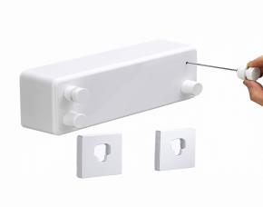 Tendedero Retractil Doble 14 Blanco