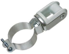 Aislador D Porcelana C/Grapa P/Tubo Redondo 2\