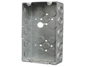 Cja.metal Pesada Mixta P/3 Cjas 2X4 C/Tapa Ecov343, Agujero 1/2-3/4\