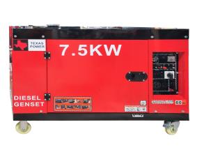 Generador Diesel Monofasico 7.5Kw, 60Hz, 120/240V Texas Power Incluye Tranferencia