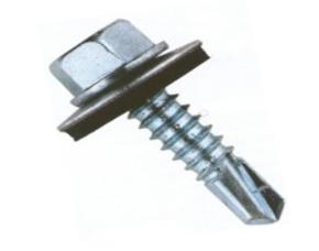 Paq. 100 Torn.techo Punta Broca Con Arandela Y Neopreno Galvanizado 1/4X2 1/2\