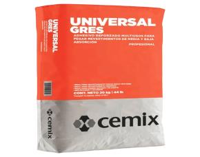 Bolsa 20Kgs (44Lbs) Cemix, Adhesivo Multiusos P/Pegar Revestimiento Media-Baja Absorcion Inter...