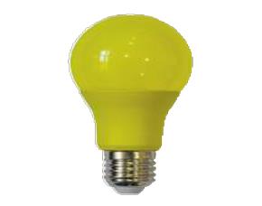 Bombillo Led 9W Amarillo/Anti-Insecto A60/24K/15000H/500Lm 100/240V Multi Voltaje