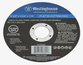 Disco Plano Para Cortar Acero Inox 4-1/2\