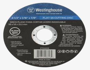 Disco Plano Para Cortar Acero Inox 4-1/2\