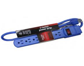 Regleta Azul P/Corriente De 6 Salidas (Ul)