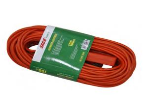 Extension 100 Electrica C/3 Salidas Naranja