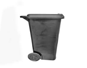 Basurero  Negro 120 Ltrs C/Tapa Y Rueda Light Duty