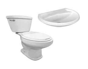 Promo Aguazul Bco (Inod+Tanq+Asient+Lavabo /+Llave Sencilla)