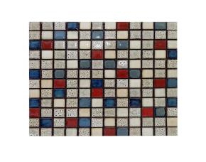 Pliego  De Mosaico De Vidrio Piezas Cuadradas 31.1X31.1Cm