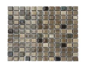 Pliego De Mosaico De Vidrio Piezas Cuadradas 31.1X31.1Cm