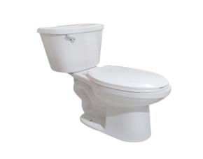 Inodoro Atlanta Blanco 2 Piezas C/Manija Elongago Cierre Lento(Taza+Asiento,Tanque)