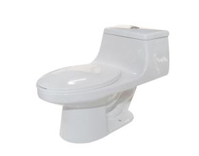 Inodoro Texas Blanco One Piece,Elongado Doble Descarga (6/3Lts) C/ Accesorios Y Cierre Lento(U...