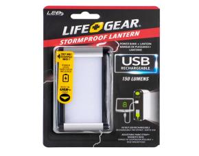 Linterna Recargable Usb/Banco De Energia 150Lm 3.7V Incluye 1 Bateria Recargable Life Gear