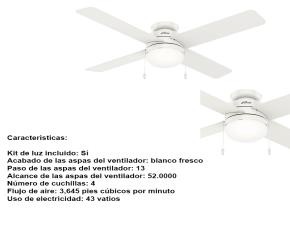Ventilador De Techo Timpani 52\