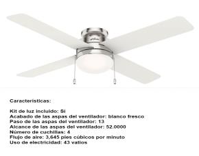 Ventilador De Techo Timpani 52\