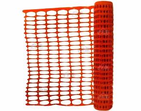 Rollo 1X50Mt Malla Polietileno De Seguridad Para Construccion Color Naranja