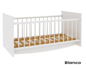 Cuna Sencilla  Con Colchon  Blanco