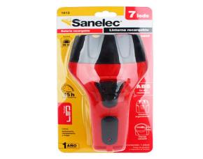 Linterna Portatil 7 Leds Recargable 125V, Distancia 100Mts