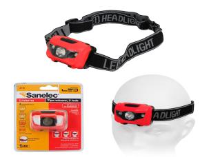 Linterna T/Minero 3Led/3Aaa, Ajustable 3 Posiciones, Distancia 60Mts