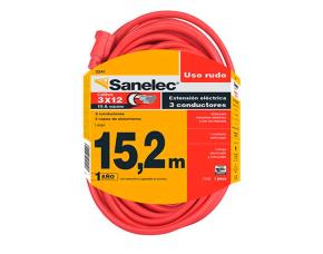 Extension Electrica 49.2(15Mt) Roja 3X12Awg/127V