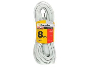Extension Electrica 26.24(8Mts) Blanca 2X16Awg/127V