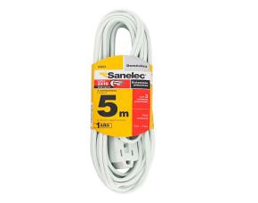 Extension Electrica 16.4(5Mts) Blanca 2X16Awg/127V