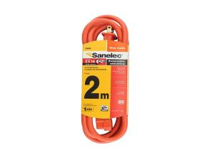 Extension Electrica 6.56(2Mts) Naranja 2X16Awg/127V
