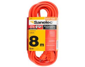 Extension Electrica 26.24(8Mts) Naranja 2X16Awg/127V